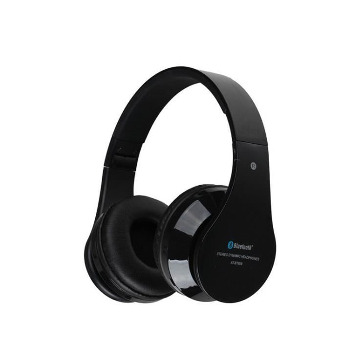 Pliable Bluetooth écouteurs écouteurs Avec Mic At Bt809 Oreillette