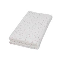DRAP HOUSSE MATELAS DOUX NID Drap-Housse blanc imprimé Cœurs 70x140 cm DRAP HOUSSE MATELAS DOUX NID Drap-Housse blanc imprimé Cœurs 70x140 cm