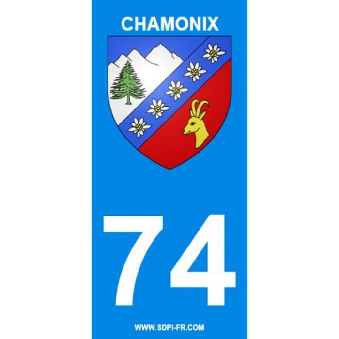 STICKZIF 2 Autocollants City 74 Chamonix SC74