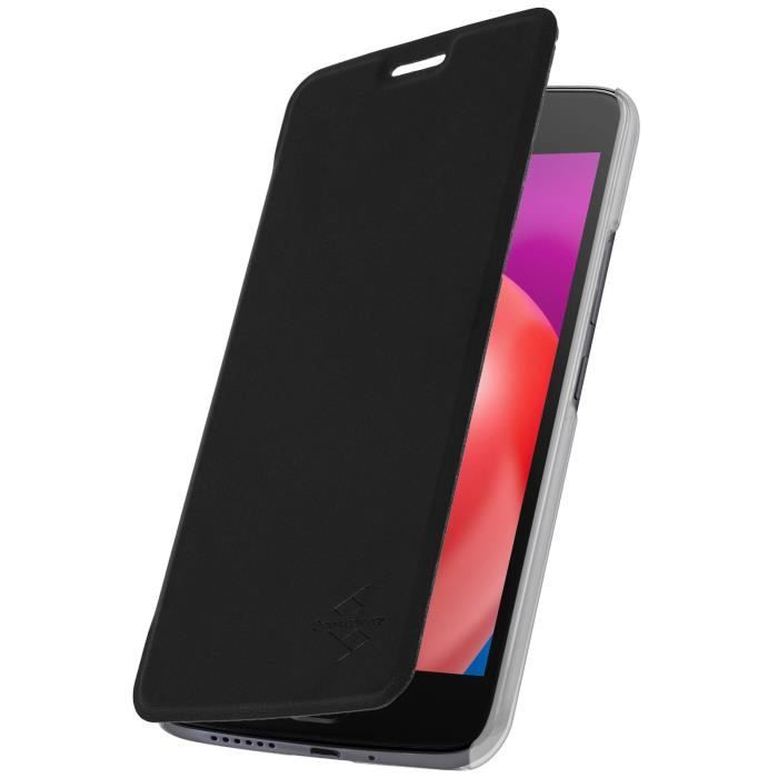 Etui Clapet Portefeuille Muvit Motorola Moto E4 - Noir - Made for Motorola