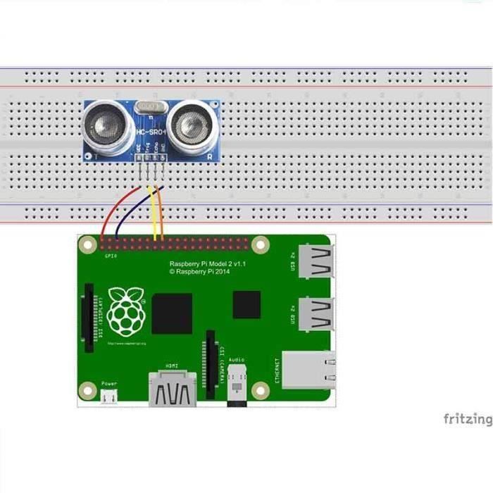 Ultrasonic Distance Sensor Starter Kit for Raspberry1