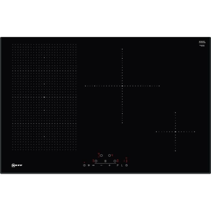 NEFF T58UD10X0 TABLE FLEXINDUCTION - 80CM - 4F - MT 3 - BISEAUX