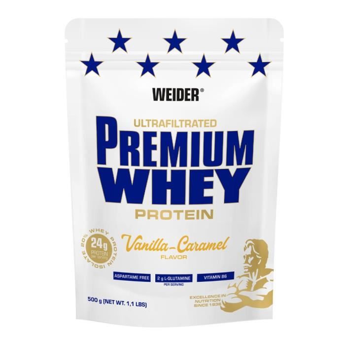 WEIDER Sachet de Premium Whey Vanille Caramel 500g