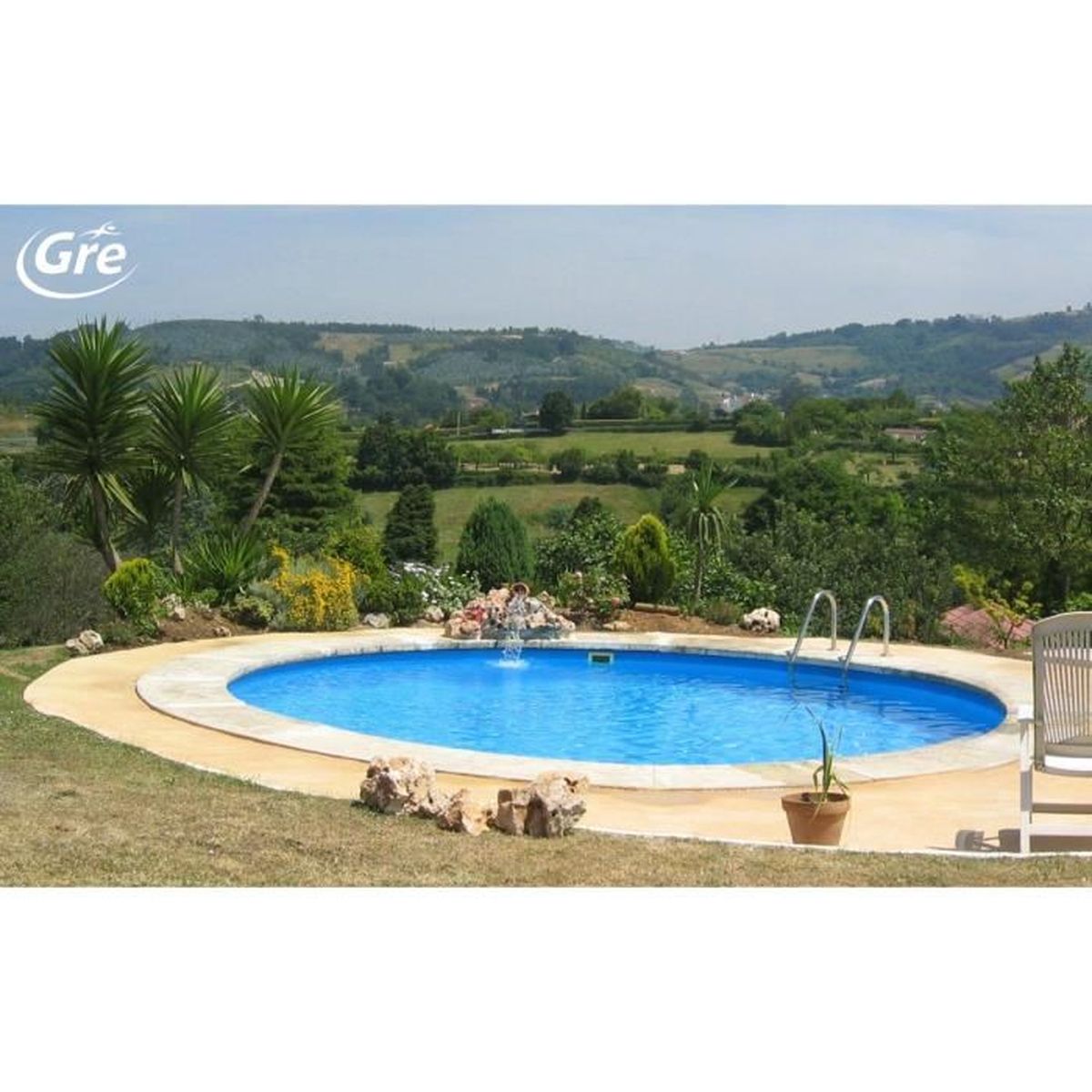 Kit Piscine Enterrée Acier Ronde 420 X 150 Cm Nc Achat Vente