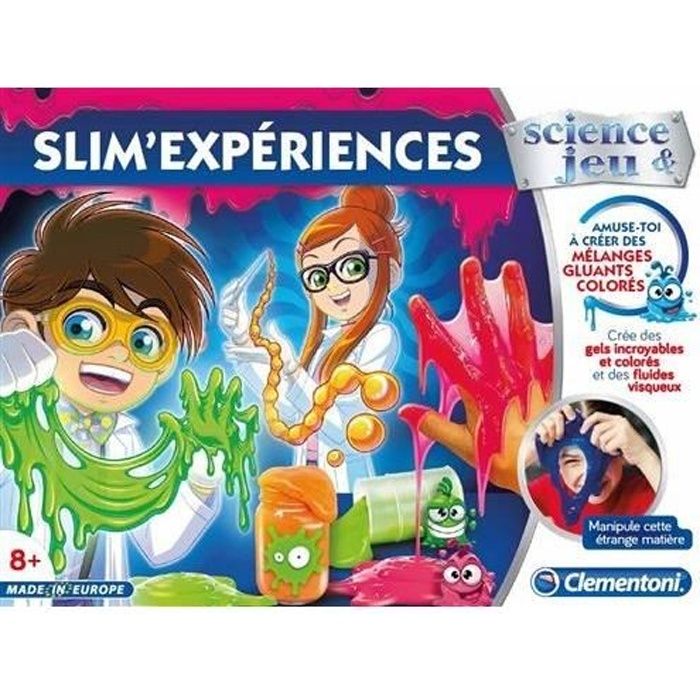 CLEMENTONI Science & Jeu - Slim'Expériences - Jeu scientifique