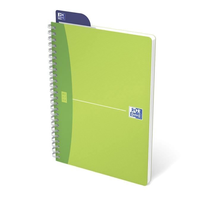 OXFORD Cahier reliure intégrale A5 - 180 pages - Polypropylène - My Colours