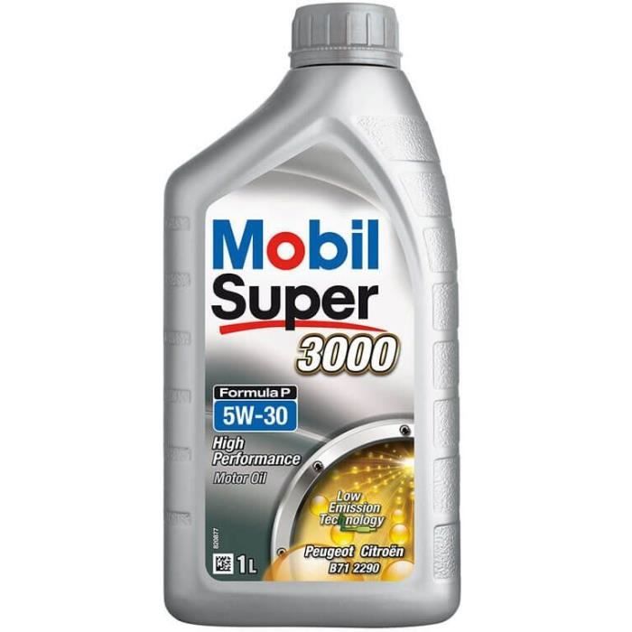 MOBIL Huile moteur Essence Diesel Super 3000 Formula P - 5W30 - Synthétique - 1L