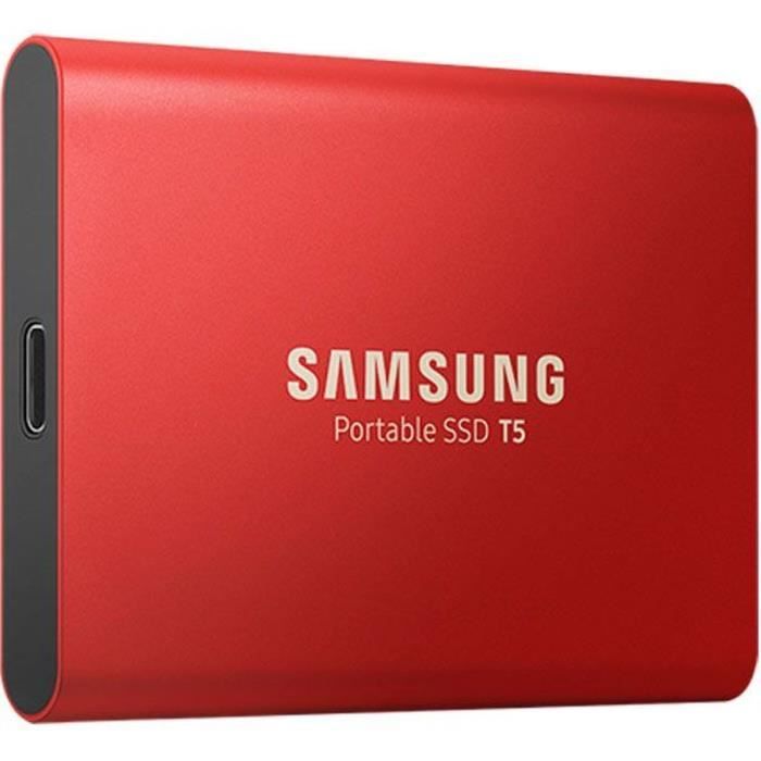 SAMSUNG SSD Externe T5 rouge 500 Go MU-PA500R/EU