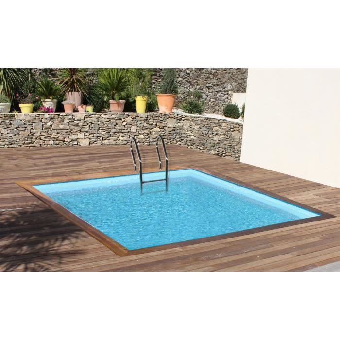 SUNBAY Piscine en bois pin sylvestre Carra - 3 x 3 x 1,20 m