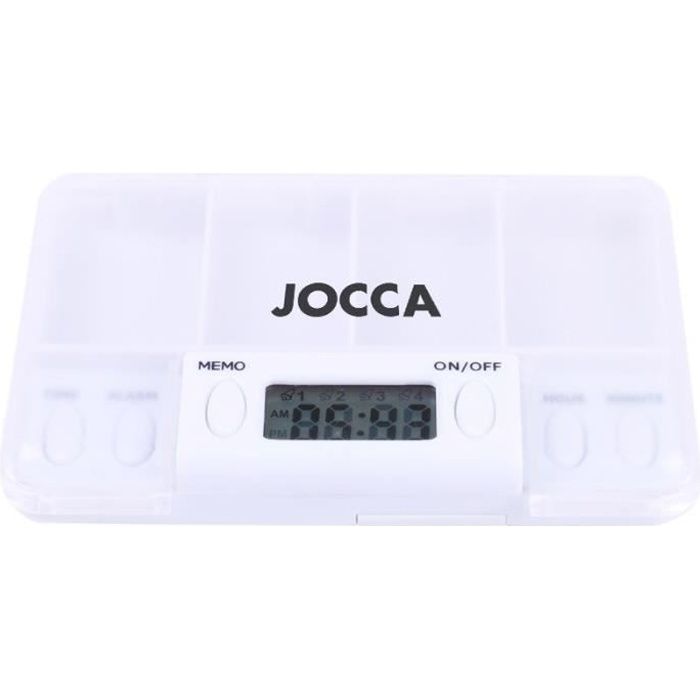JOCCA - Pilulier électronique programmable - 4 compartiments