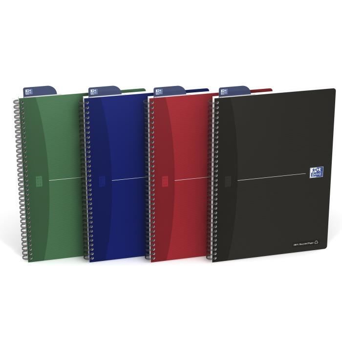 OXFORD Cahier reliure intégrale A4 - 180 pages - Office Recycle