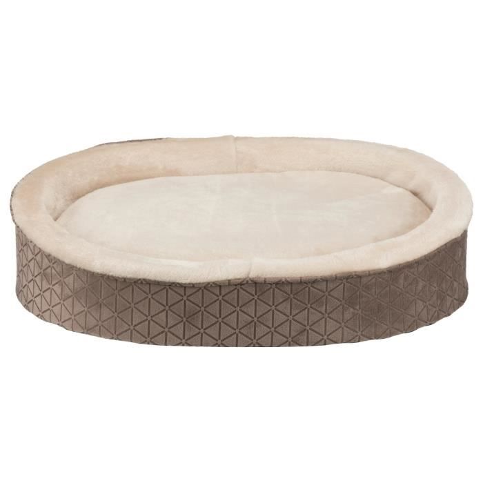 TRIXIE Lit Camiro - 70 x 55 cm - Beige taupe et beige foncé - Pour chien