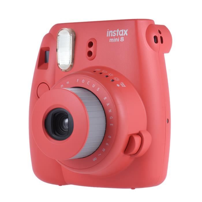 fujifilm instax mini 8 appareil photo argentique instantane rouge