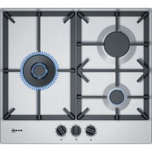 PLAQUE GAZ Neff - table inox gaz 60cm 3 feux 8000w - t26ds19n