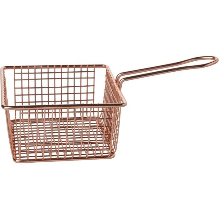 COSY & TRENDY 201710565 Panier De Frites Cuivre Plaque 14X14X7.4 -