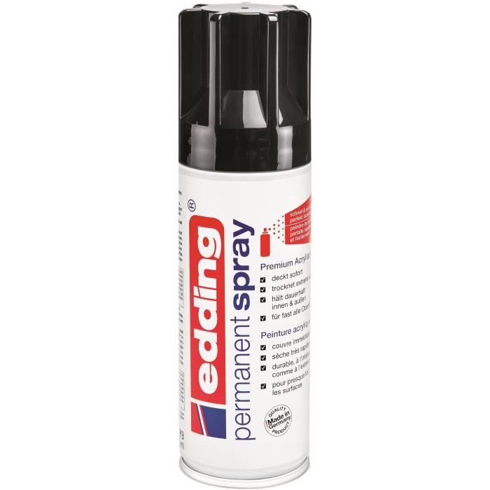EDDING Spray acrylique E5200 200 ml Noir profond