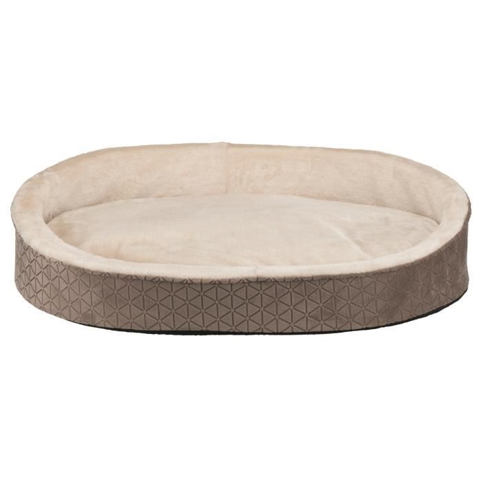 TRIXIE Lit Camiro - 85 x 65 cm - Beige taupe et beige foncé - Pour chien