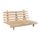Structure Futon en Bois Naturel 140x200