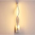 Spirale Murale 16wBlanc forme Vague Led Applique blanc Luminaire qMUVGLSpz