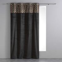 RIDEAU Rideau tamisant a oeillets 140 x 240 cm velours+to RIDEAU Rideau tamisant a oeillets 140 x 240 cm velours+to