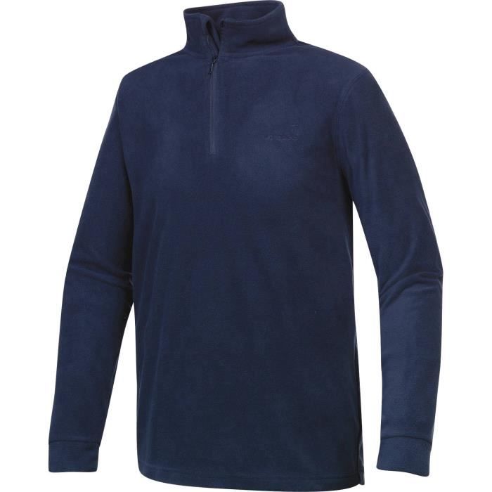 WANABEE Sweatshirt de randonnée Polaire - Homme - Bleu marine