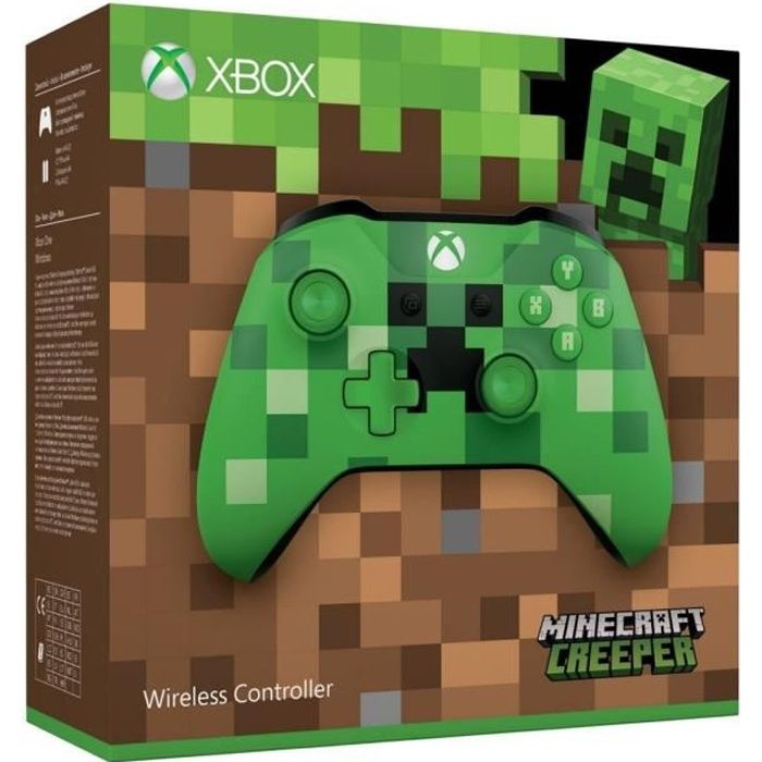 Manette Xbox Edition limitée Minecraft Creeper