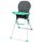 BAMBIKID Chaise Haute Fixe Gris Vert Anis
