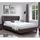 Lit adulte design en tissu brun Cesar-140 x 200 cm