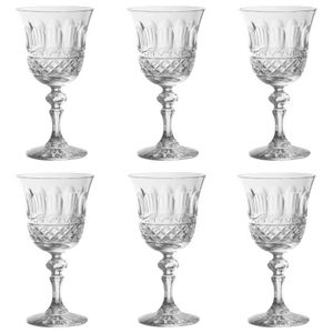 Coffret 6 Verres Eau Vin En Cristal Couleur Assortie 347005 Table Passion Staiindojkt Ac Id