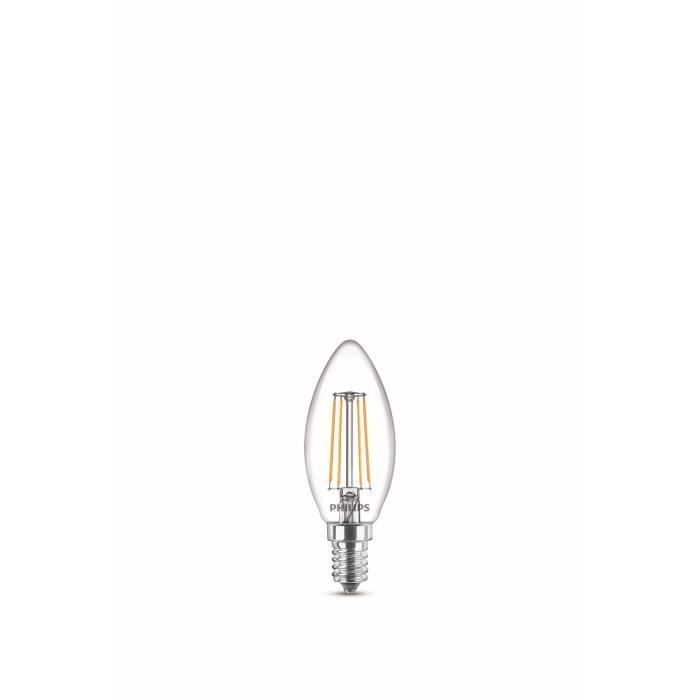 PHILIPS Ampoule LED Flamme E14 4 W equivalent a 40 W Blanc chaud