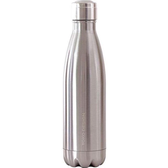 YOKO DESIGN Bouteille isotherme double paroi 500 ml inox brillant