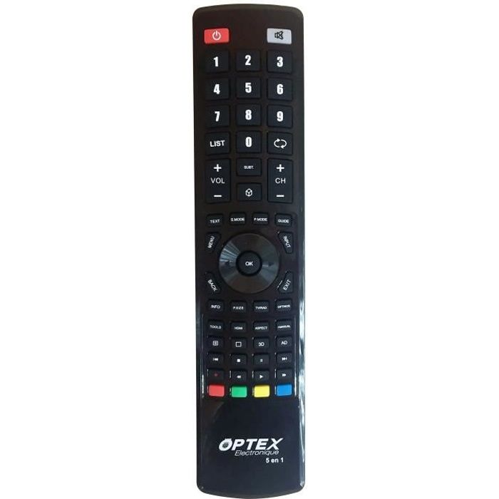 OPTEX 9535 Télécommande universelle - 5 en 1 - Spéciales grandes marques TV