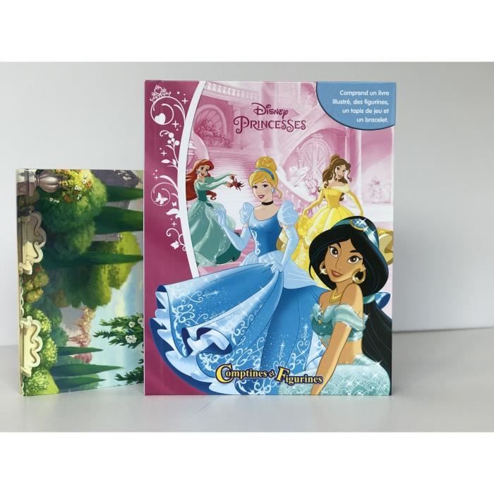 DISNEY PRINCESSES 12 figurines et un tapis de jeu - Livre cartonné de 10 pages - Editions Phidal