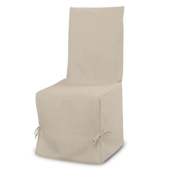 SOLEIL D'OCRE Housse de chaise Panama 50 cm beige