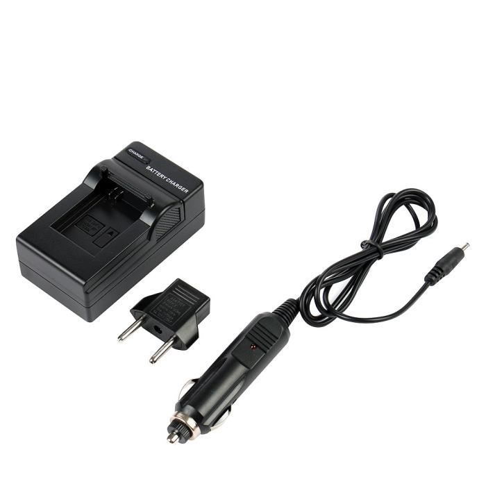 WHIPEARL GP37 Chargeur de Voiture et Adaptateur Europeen pour GoPro Hero 3 + / 3