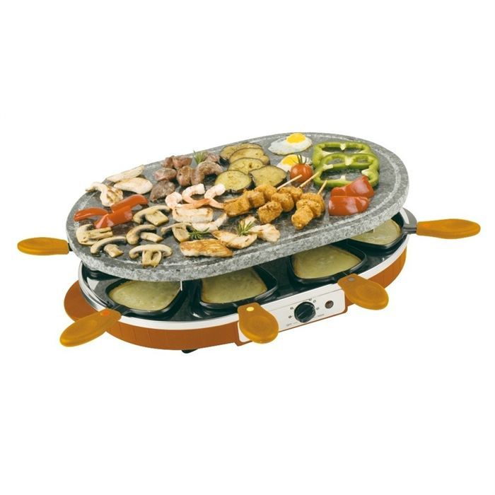 Raclette / Pierre à griller / Multi crêpes   8 personnes   Puissance