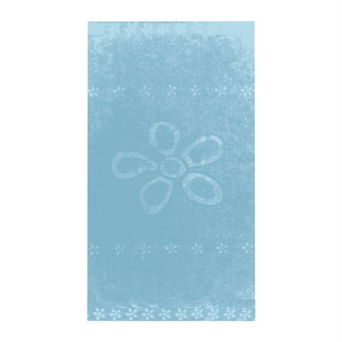 DRAP DE PLAGE 95x175 cm FLEUR TURQUOISE   Achat / Vente SERVIETTES DE