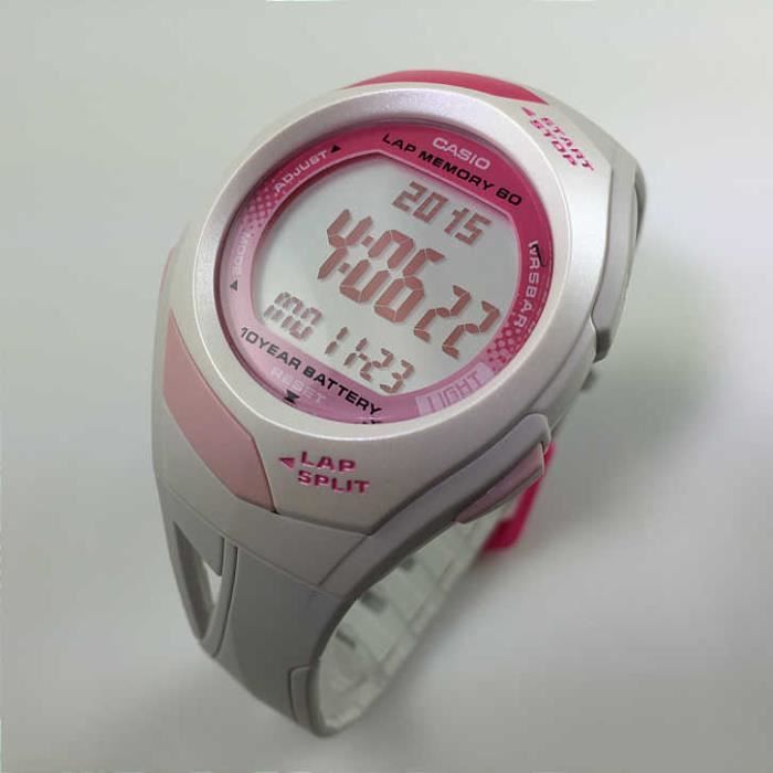 Casio montre de sport blanche 60 tours casio pour1