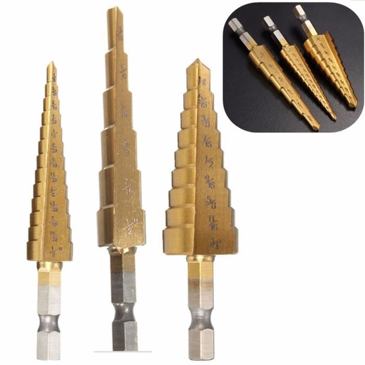 Jeu De 5 Forets Universels Kwb EASY CUT – Diamètres 3, 4, 5, 6, 8 Mm, Pour Bois, Métal, Plastique, Pierre