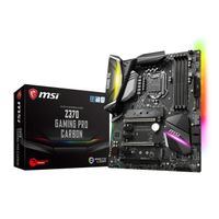 CARTE MÈRE MSI Carte Mère Z370 GAMING PRO CARBON CARTE MÈRE MSI Carte Mère Z370 GAMING PRO CARBON