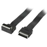 CÂBLE TV - VIDÉO - SON Cable Nappe Peritel / Peritel Coudée 270° Plat 1 m CÂBLE TV - VIDÉO - SON Cable Nappe Peritel / Peritel Coudée 270° Plat 1 m