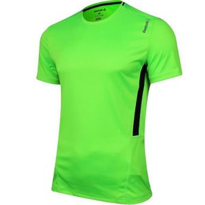 reebok t shirt homme verte