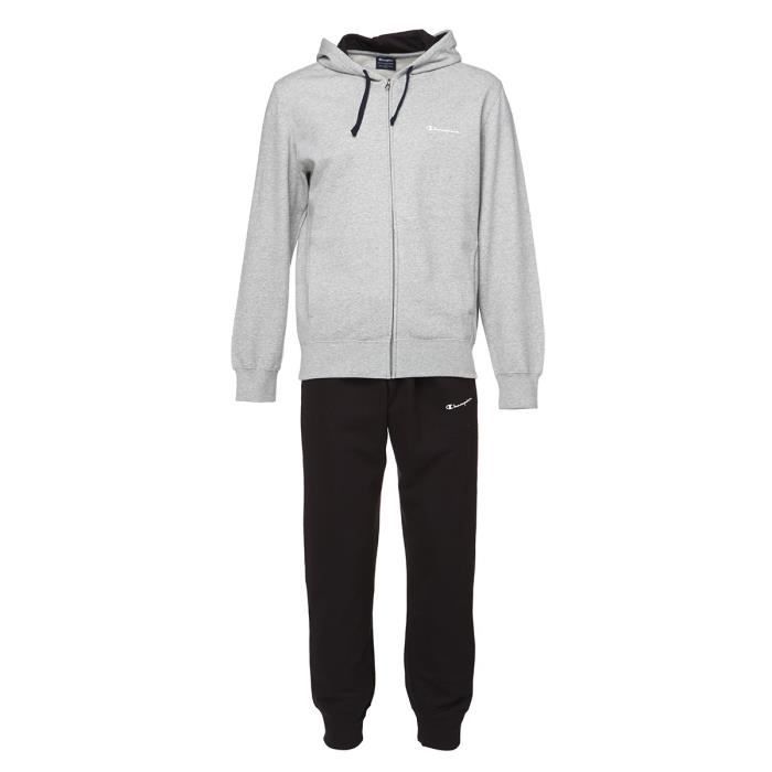 CHAMPION Ensemble de survêtement à capuche Homme - Gris et noir