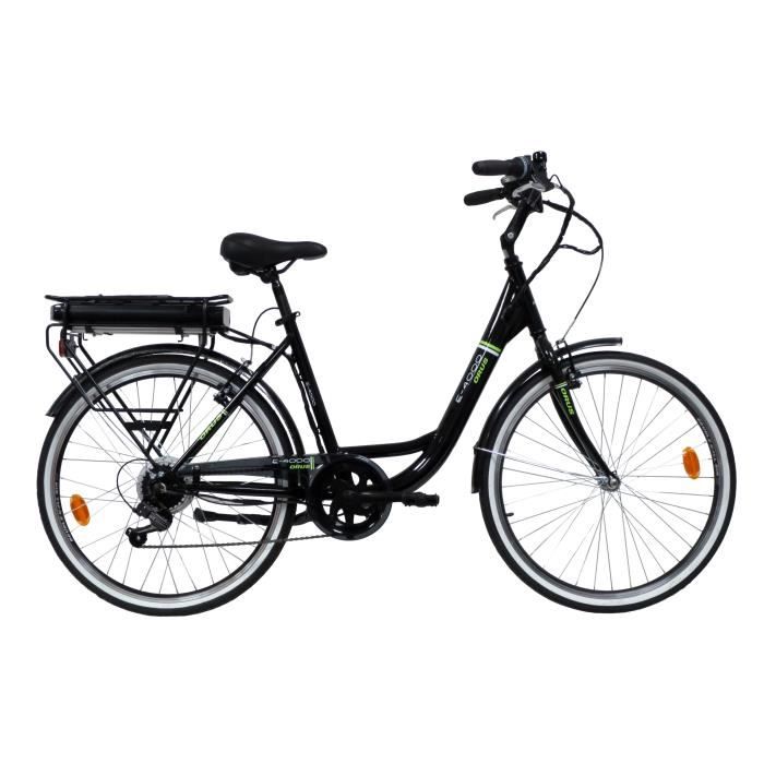 ORUS Vélo électrique E 4000 - Batterie Samsung 8AH/26V 250W - 6 vitesses Shimano - Noir