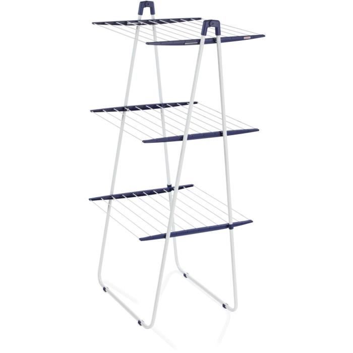 LEIFHEIT Séchoir pieds TOWER 190 - L 66 x P 61 x H 150 cm - Partie médiane repliable