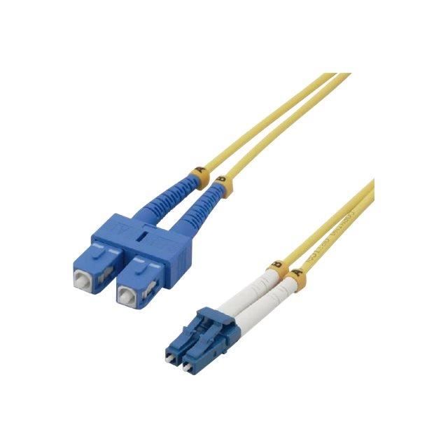 MCL Jarretière optique OS2 duplex monomode 9/125 - LC / LC 20 m