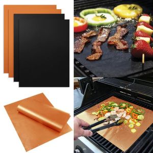TAPIS 4PCS jardin extérieur Cuivre et chef Grill Bake Ta