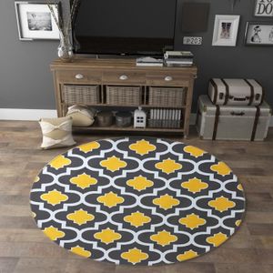 TAPIS Tapis rond de salon cuisine chambre impression ond