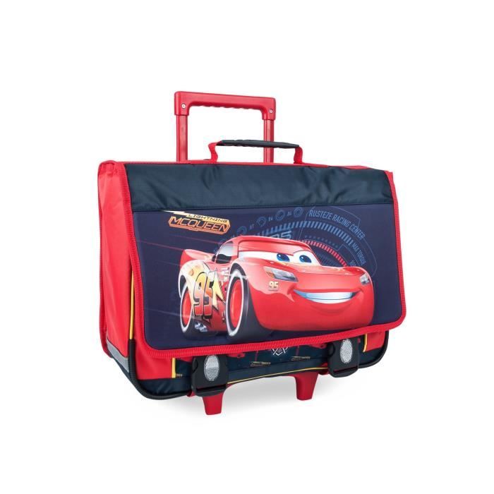 CARS Trolley 2 compartiments - Primaire - Garçon - 41 cm - rouge