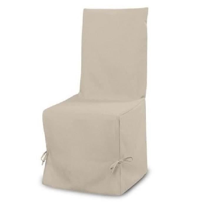 SOLEIL D'OCRE Housse de Chaise PANAMA Beige 37x50cm